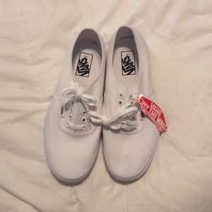 WHITE VANS SNEAKERS